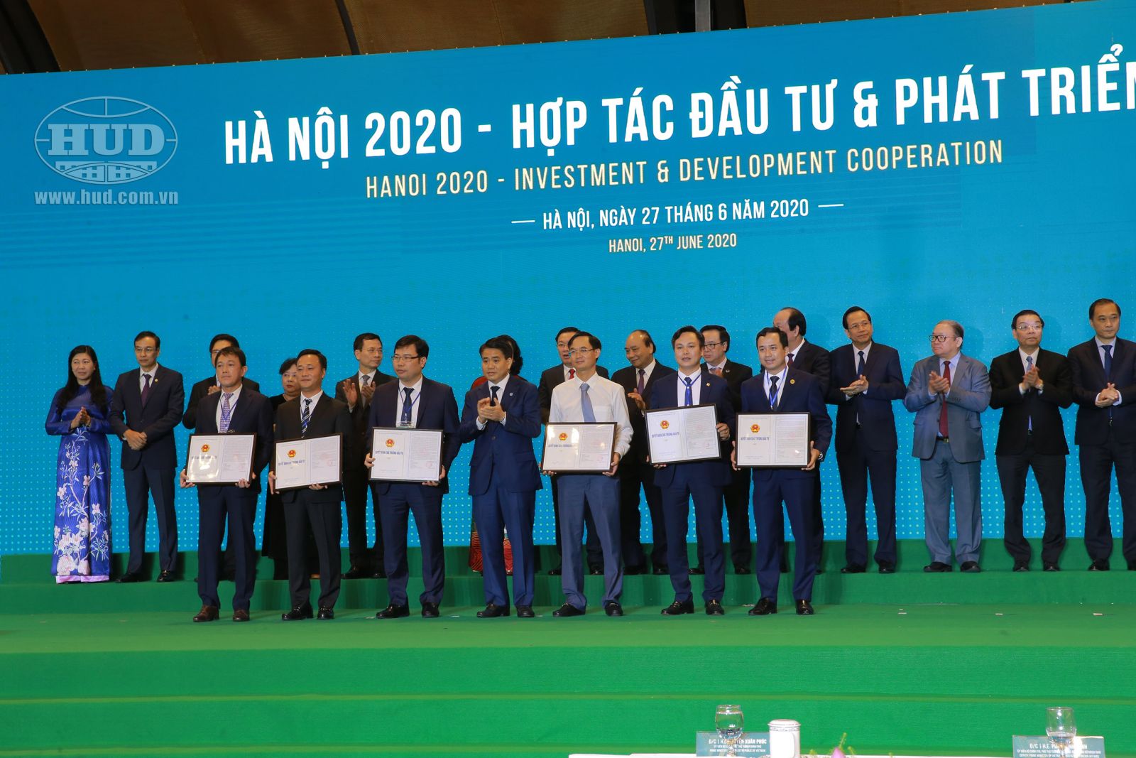 Hội nghị 'Hà Nội 2020 - Hợp tác đầu tư và phát triển': HUD ĐƯỢC TRAO HAI QUYẾT ĐỊNH CHỦ TRƯƠNG ĐẦU TƯ DỰ ÁN TẠI HÀ NỘI