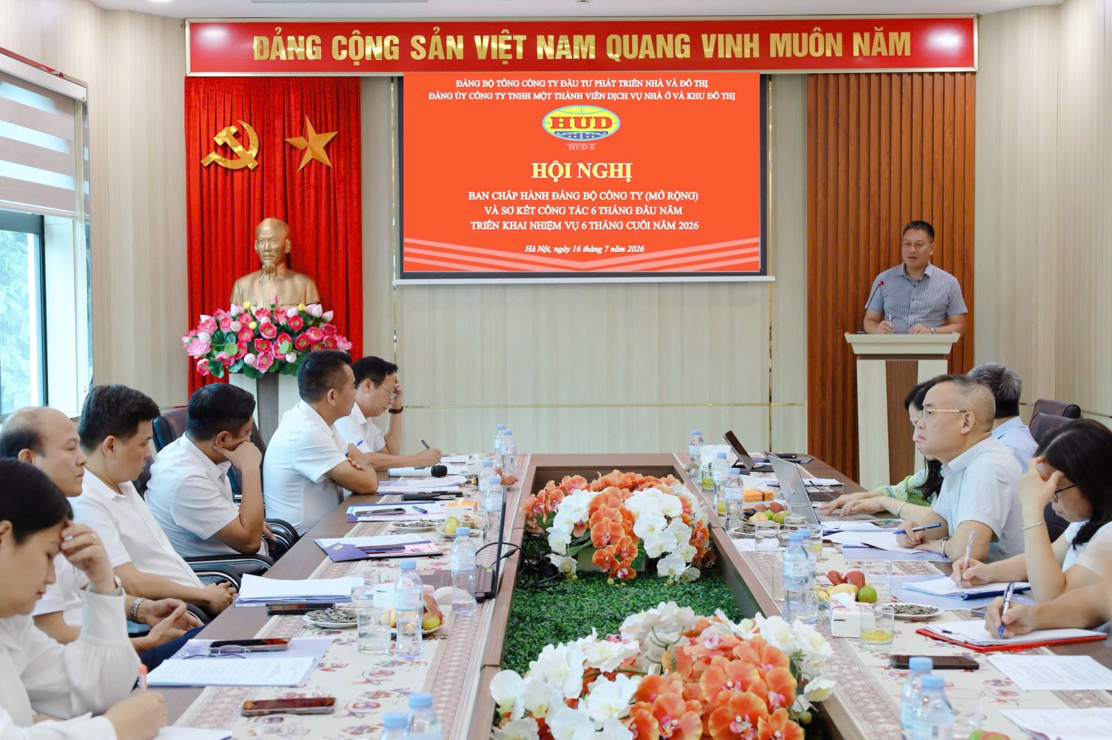 Công ty HUDS tổ chức Hội nghị sơ kết công tác 6 tháng đầu năm; triển khai nhiệm vụ 6 tháng cuối năm năm 2026