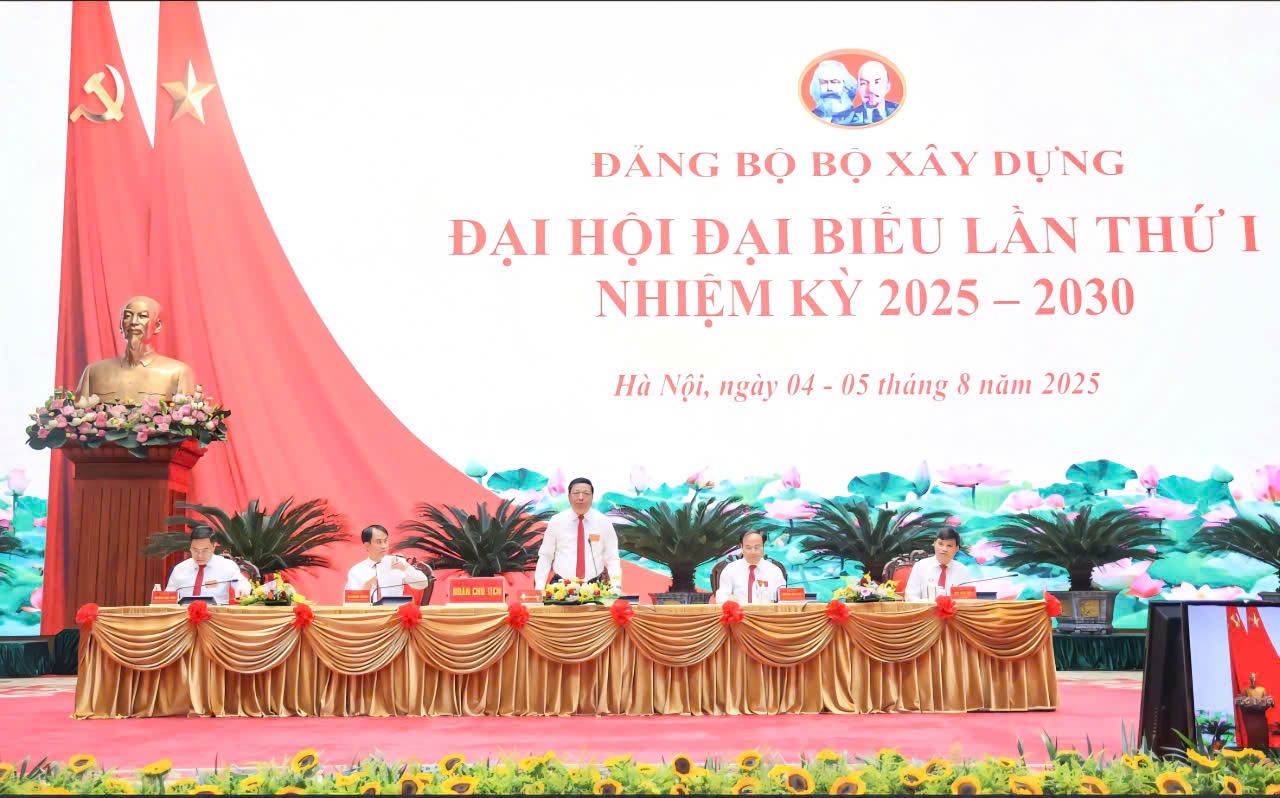 Đại hội Đảng bộ Bộ xây dựng lần thứ I: Tạo khí thế mới, xung lực mới